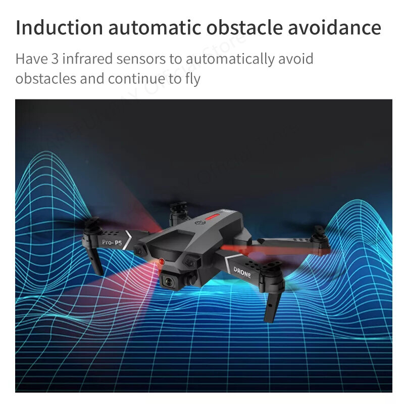 Sharefunbay-drone 4k, quadricóptero com dupla câmera de alta definição 1080p, com wi-fi