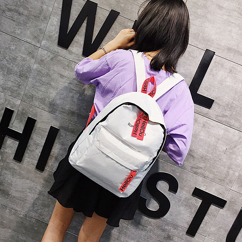 Hot Sale Women's Backpack Nylon Travel Shoulder Bag Black School Bag Girl Multifunctional Small School Backpack For Women 2021