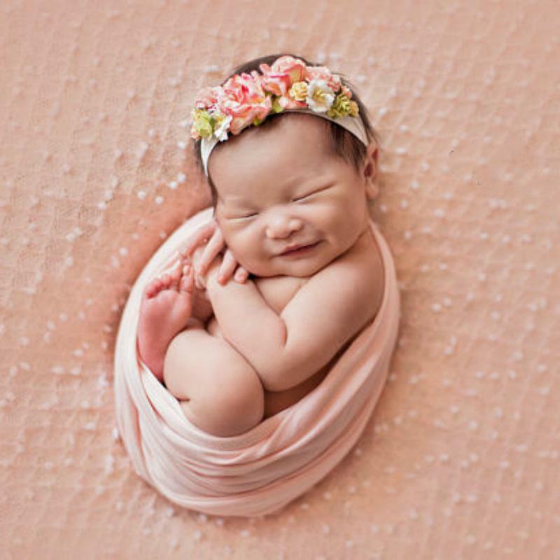 Kuulee写真ラップスーパーソフトストレッチ新生児毛布ベビー写真撮影の小道具新生児おくるみ写真撮影アクセサリー