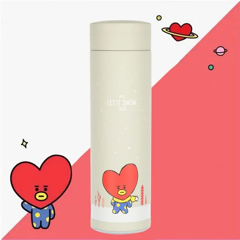 3.KPOP Peripheral water cup with the same style insulation cup creative cute stainless steel cup student autumn and winter