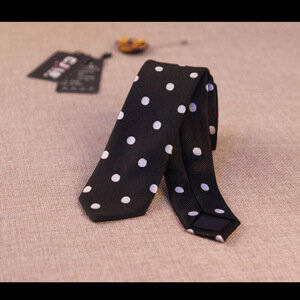 Linbaiway-corbatas de poliéster de 5cm para hombre, traje a rayas, corbata delgada, accesorio para fiesta de boda, logotipo personalizado