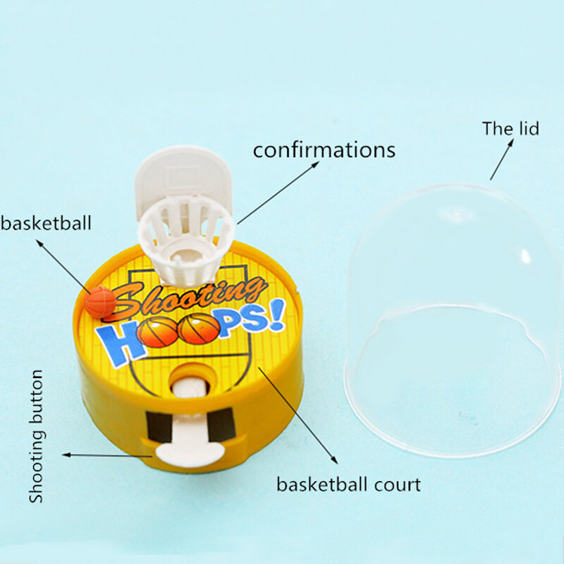 Mini jouet de tir au doigt, 1 pièce, Machine de jeu de basket-ball, de plein air, amusant, pour enfants