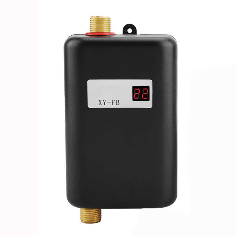 3000w mini elétrica tankless instantânea aquecedor de água quente banheiro cozinha lavagem tankless aquecedor de água uk plug 220v-240v