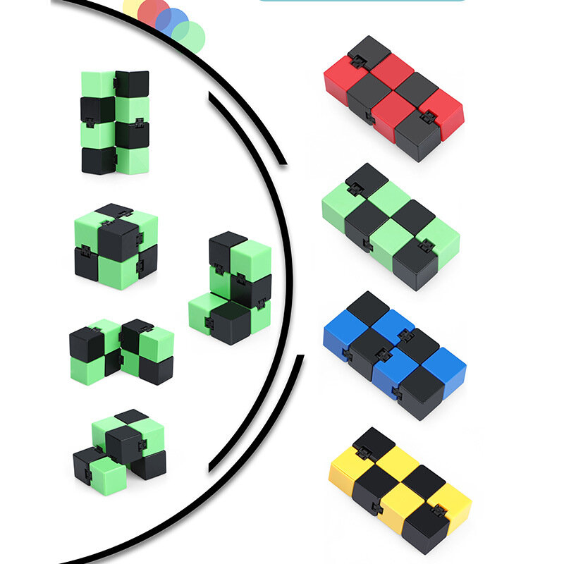 Cube magique anti-Stress Infinity pour adultes, Puzzle de bureau, anti-Stress, jouets pour autisme, relaxation