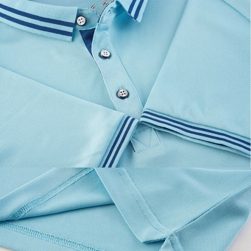 Camisa polo bordada personalizada, uniforme de roupas de trabalho e camisa polo estampada customizada com bolso no peito esquerdo