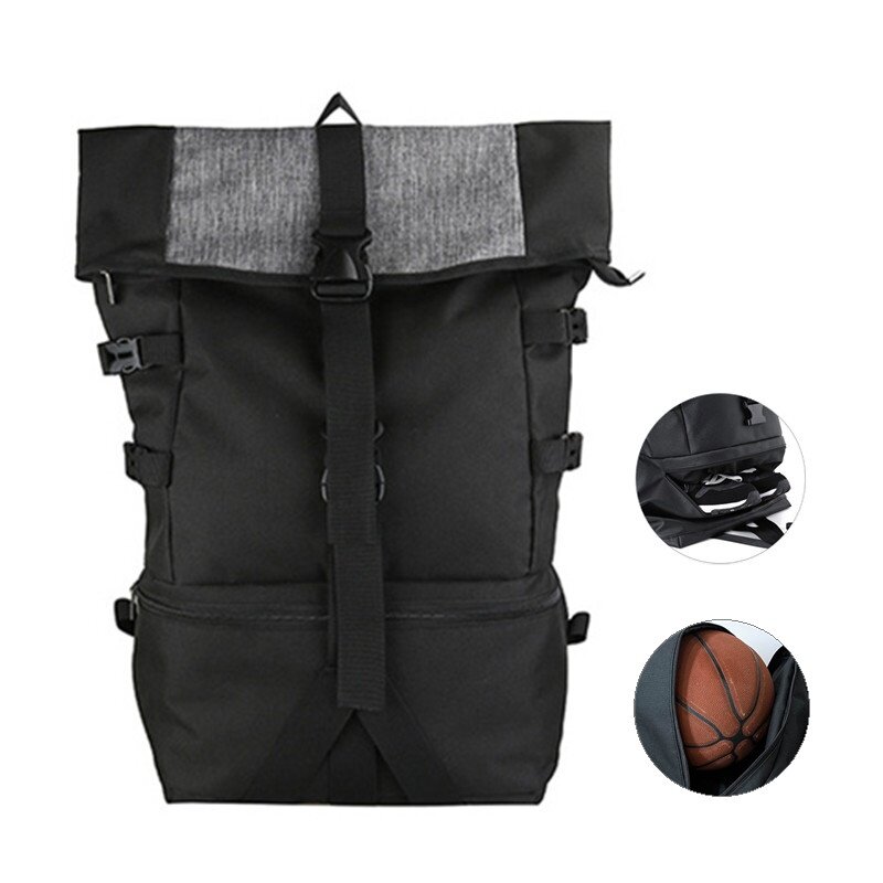 Multifunction Outdoor Men Sports Gym Bags Basketball Backpack For School Rugby Sports Hiking Fitness Youth Soccer Bag -40