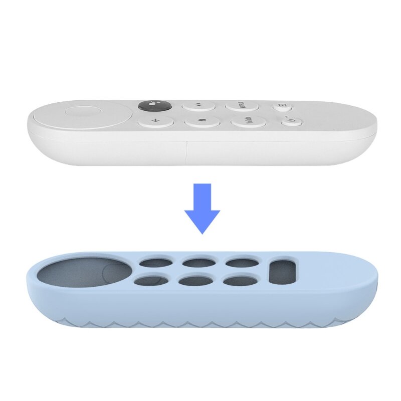 Shell Cover Pelindung Remote Control Casing Silikon Lunak Anti-selip untuk-Google Chromecast TV 2020 Suara