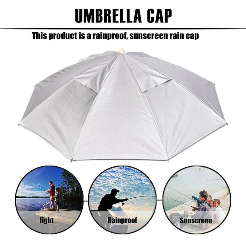 Casquette de pêche 25.5 pouces, parapluie pour les sports de plein air, pour la randonnée, le Camping, couvre-tête, Protection solaire UV