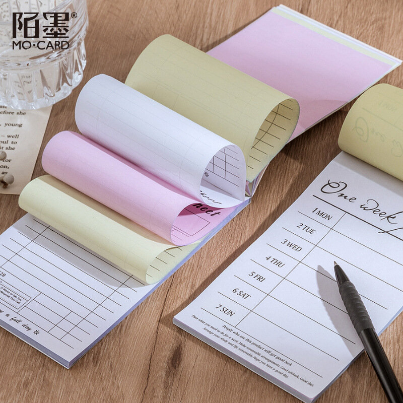 60 sheets/pack Memo Pad Einfachen Plan Täglichen Rekord Zeit Management Lernen Taktung Zeitplan Woche Planer Sticky Note Büro