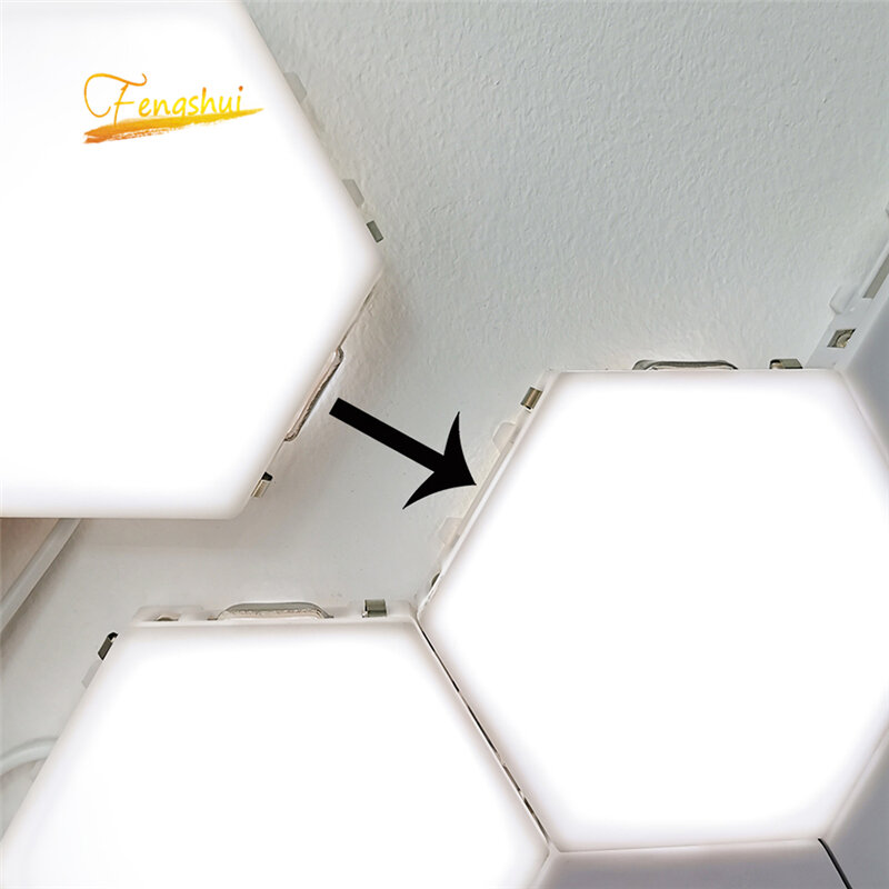 Lámpara de pared LED moderna para niños conjunto Modular de nido de abeja, Helios, muro táctil, lámpara para niños, luz magnética de pared artística