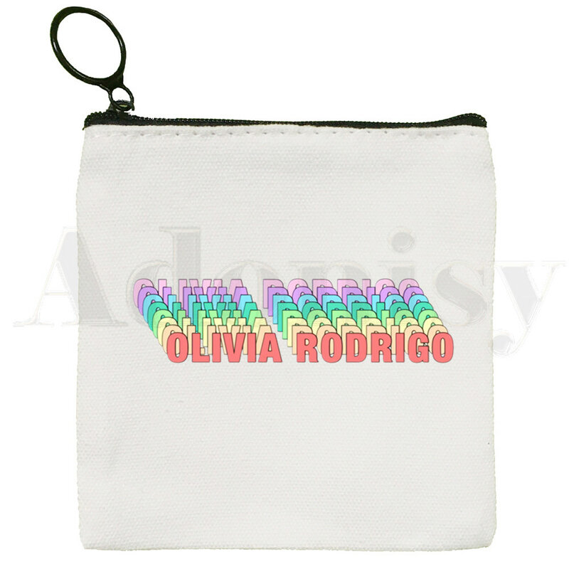 Olivia Rodrigo SOUR dostałem prawo jazdy w zeszłym tygodniu moneta klucz do torebki Case prosta mała płócienna torba nowa kreatywna torebka na monety