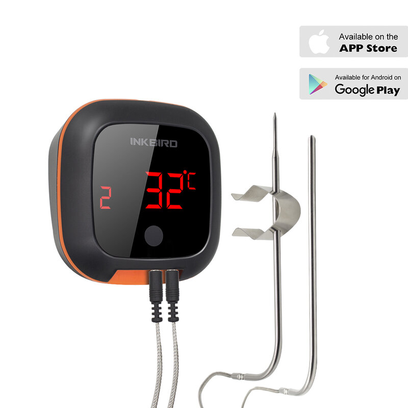 INKBIRD IBT-4XS Digitalen Haushalt BBQ Kochen Thermometer Fleisch Thermometer Bluetooth Verbunden für Party Ofen Rauchen