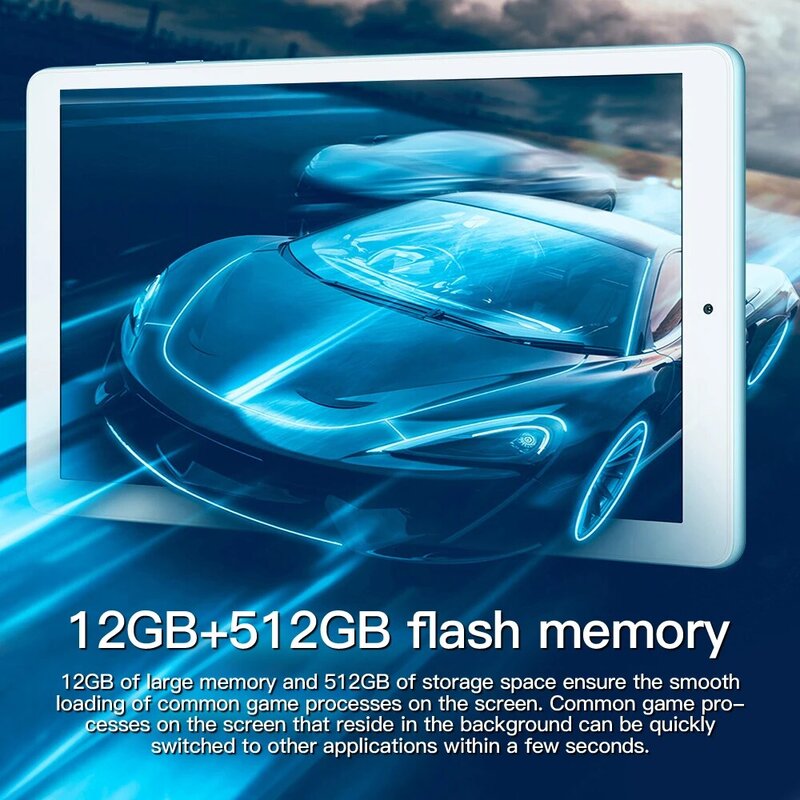 10.1 Inch Matepad Pro Tablet 12Gb Ram 512Gb Rom Tablete 10 Core 6000Mah Android 10 Tablette Dual 4G Wifi Bluetooth Gps Tabletten