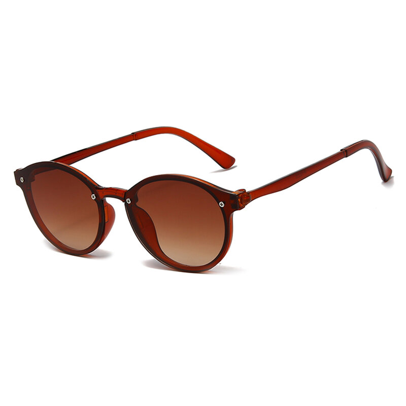 Moda vintage redondo óculos de sol feminino marca designer esportes pesca óculos de sol espelho óculos de sol uv400 preto