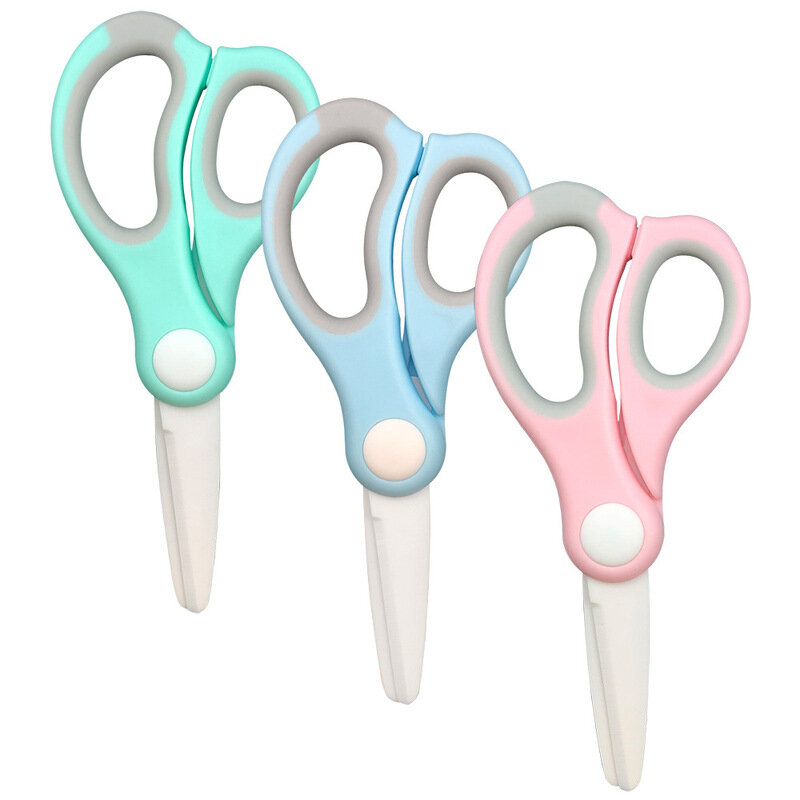 Baby Food Mills Ceramic Scissors Portable Infant Feeding Aid Scissors with Shear Case Food Scissors Baby Supplies Baby Tableware