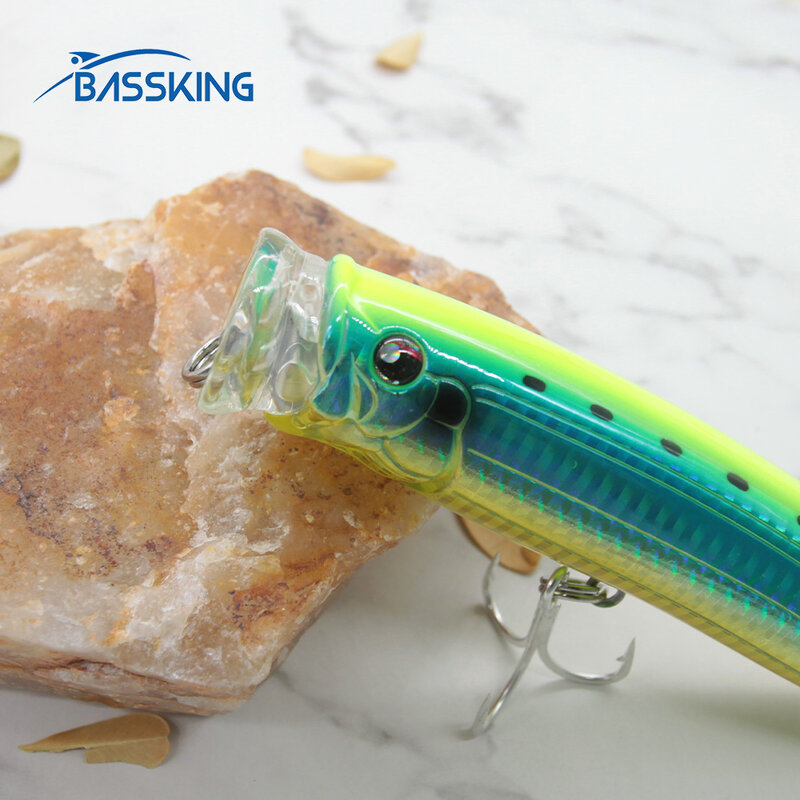 BASSKING – Leurre de Pêche en Plastique, Appât Artificiel pour Pêcher en Surface, Idéal pour le Brochet, 150 mm, 58g
