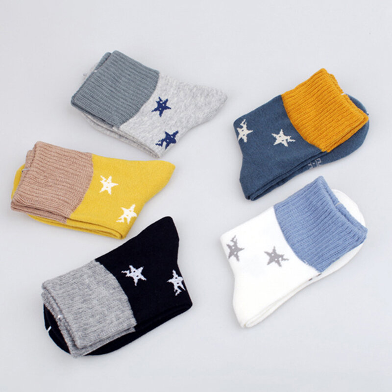 แฟชั่นที่มีสีสัน Kawaii น่ารักการ์ตูนผ้าฝ้าย Unisex ฤดูหนาว Warm ถุงเท้า Harajuku เกาหลี Breathable Soft สาวถุงเท้าเด็...