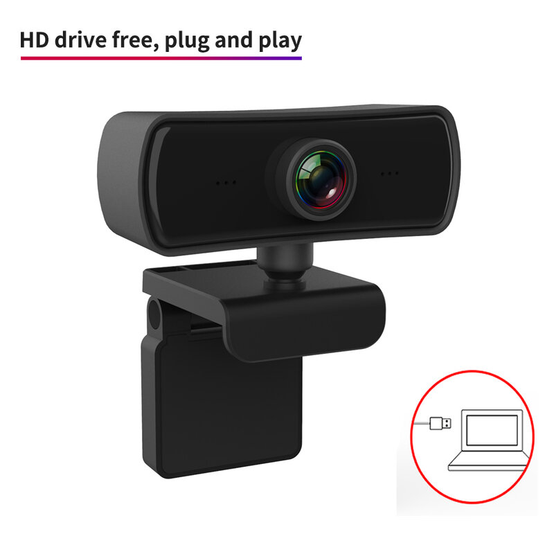 WSDCAM 2K 2040*1080P Webcam HD Komputer PC Kamera Web dengan Mikrofon Kamera Dapat Diputar untuk Live Video Class Conference PC Gamer