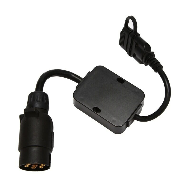 Conector de reboque luz cabo conversor adaptador europeu 7-pin para americano 4-pino maneira plug.