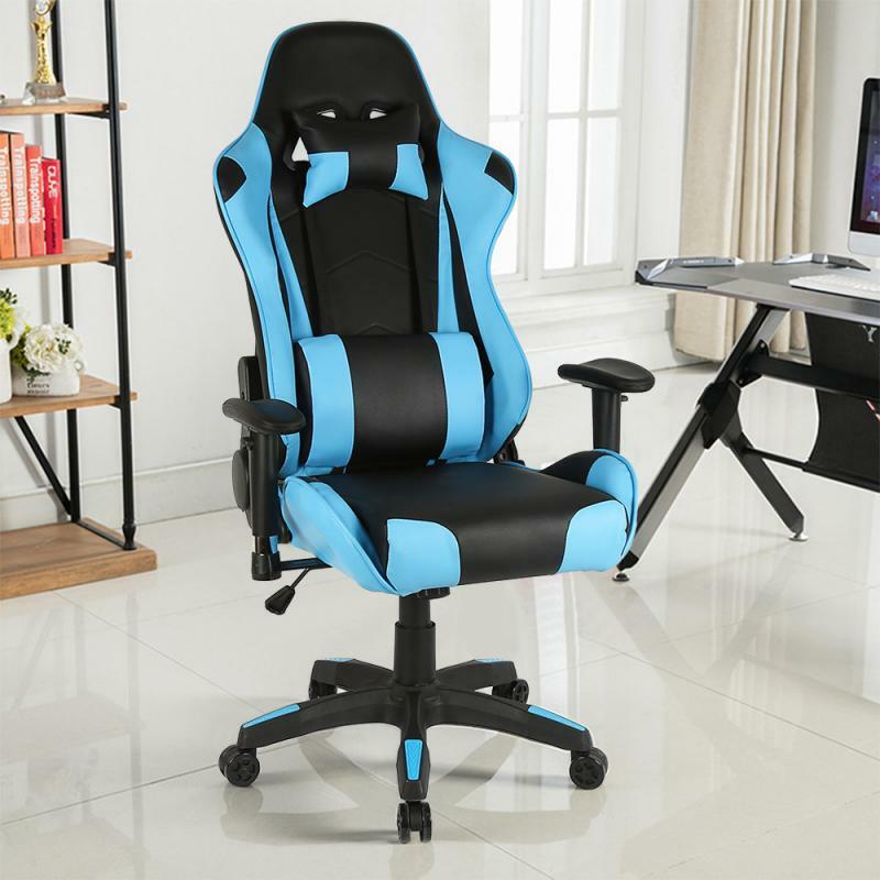 1 gry komputerowe krzesło krzesło do pracy na komputerze domu wygodne rozkładane krzesło biurowe na żywo fotel do gier oparcie krzesło obrotowe siedzisko HWC