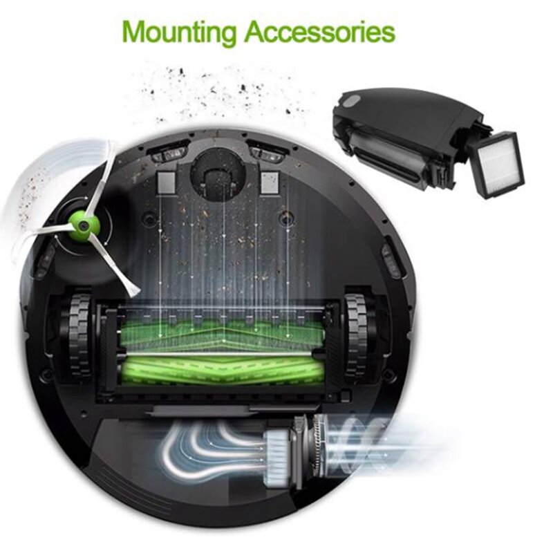 HOT！-Replenishment Accessory Kit for IRobot Roomba I7 I7+/I7 Plus E5 E6 E7 Series Robotic Vacuum