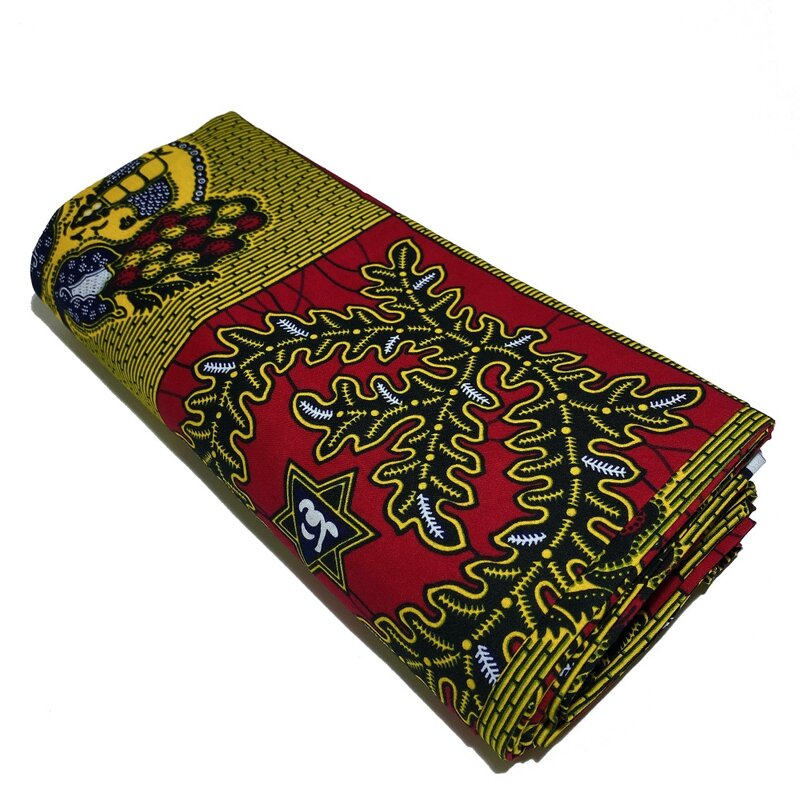 100% algodão de alta qualidade tissu 6 metros ancara africano impressões batik pagne cera real tecido estilo africano