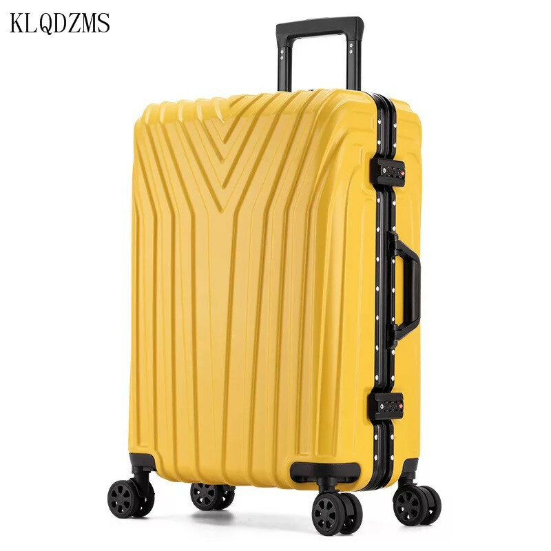KLQDZMS 20''22''24''26''29นิ้วกระเป๋าเดินทางที่มีล้อรถเข็นABSแฟชั่นธุรกิจกระเป๋าเดินทางรถเข็นกระเป๋าเดินทาง