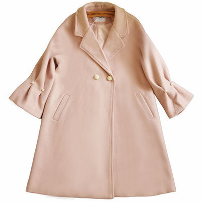 Manteau en cachemire vintage pour femme, couleur unie, automne hiver 2020, nouveau manteau en laine élégant, manches longues, col en V, 881F