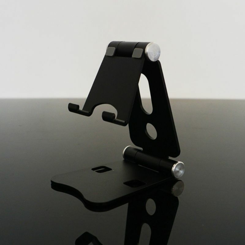Soporte de aleación de aluminio para tableta giratoria de escritorio, doble, plegable, para iPhone, iPad, Samsung, xiaoo