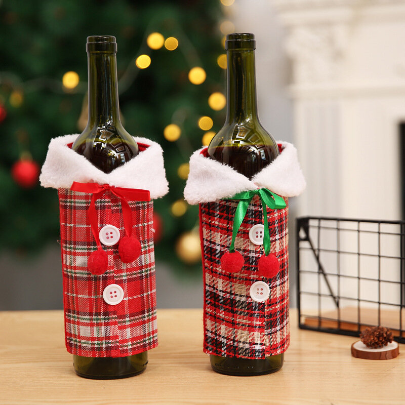 Decoração para garrafa de vinho natal natal 2020, capa contra poeira, natal, natal, natal, natal, decoração para casa, natal, jantar, 2019