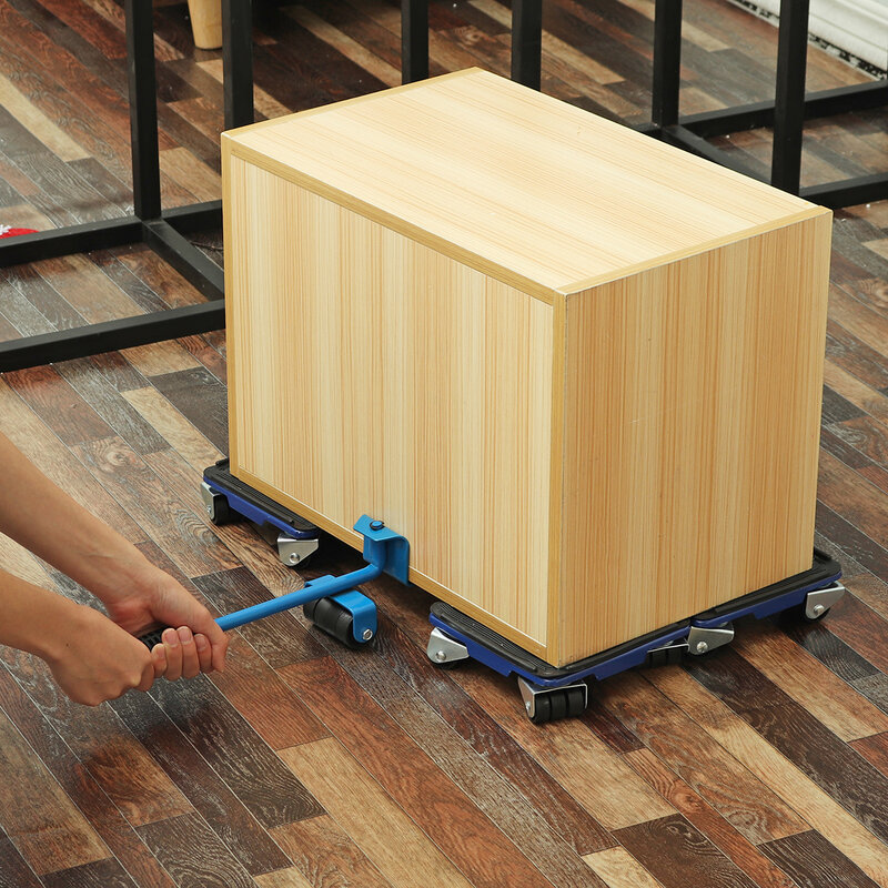 Furniture Alat Penggerak Set Furniture Transportasi Pengangkat Berat Barang Bergerak 4 Roda Sudut Penggerak + Roda Pengangkat Tangan Alat