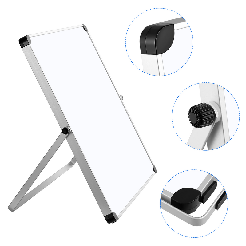 STOBOK – Mini tableau blanc effaçable à sec de 14x14 pouces avec support magnétique, planificateur personnel, avec feutres magnétiques inclus