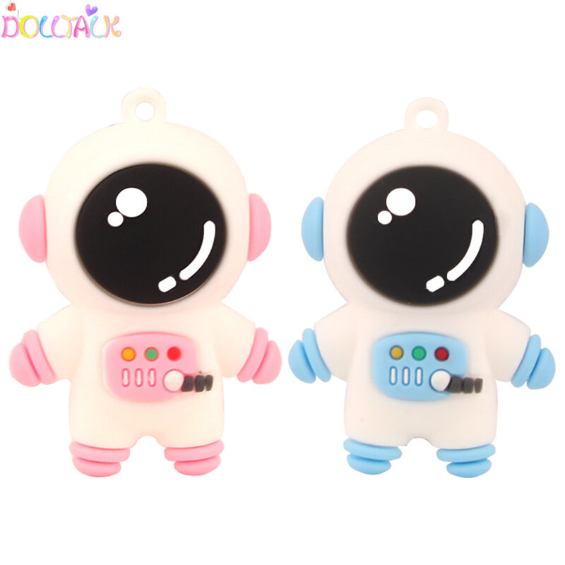 5cm Astronaut Handpuppen PU Baby Mini Hand Cartoon Spielzeug Puppe Für Kinder Gilr Geburtstag Geschenk