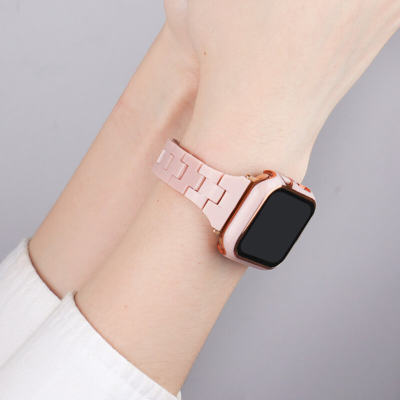 Nieuwste Strap Voor Apple Horloge Band Serie Se 7 6 5 432 Vrouwen Voor Iwatch Armband 38 40Mm 41mm 42Mm 44 45Mm Horlogeband Accessoires