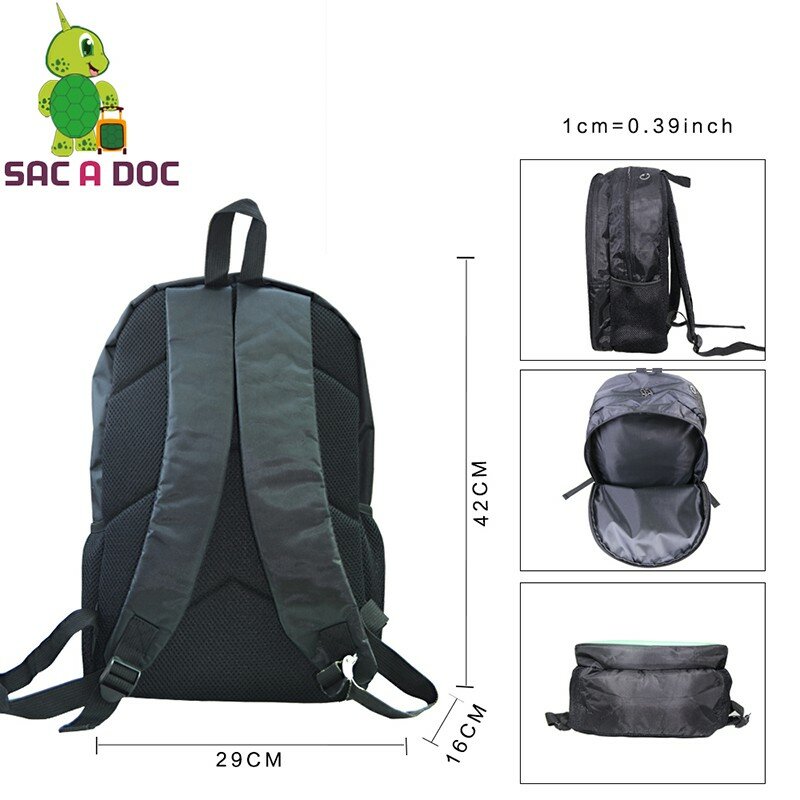 16 Inch Backpack Walking Dead School Bags Children Custom Design Bagpack Back To School Kit USB Charging Travel Knapsack Bag