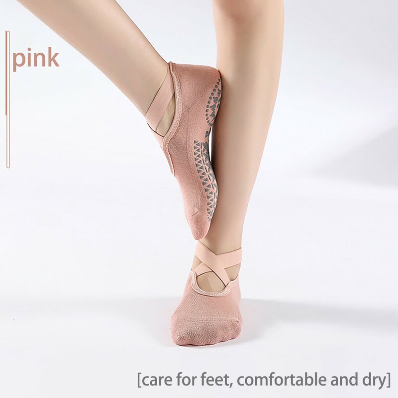Frauen Hohe Qualität Bandage Yoga Socken Anti-Slip Quick-Dry Dämpfung Pilates Ballett Socken Gute Grip Für Frauen baumwolle Socken