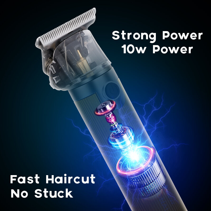 Электромашинка для стрижки волос, JM-700B для Для мужчин Профессиональный 0 мм аккумуляторная электрическая машинка для стрижки Перезаряжаемы...