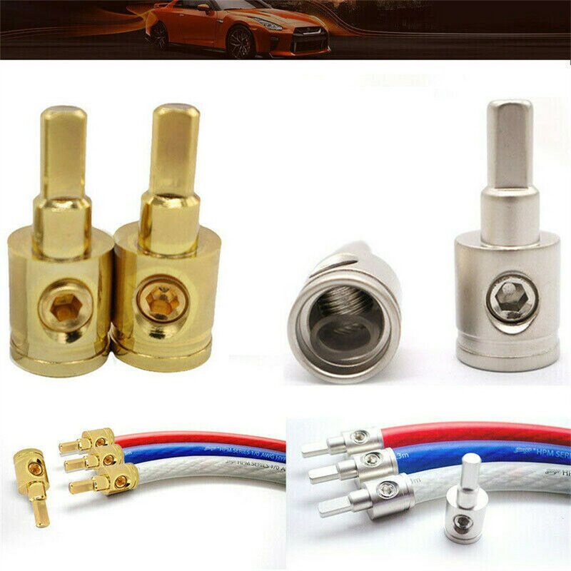 Reductor de cable de alimentación para coche, accesorios reductores de calibre de alambre, 1/0 piezas a 4 calibres, aleación de Zinc, duradero, nuevo