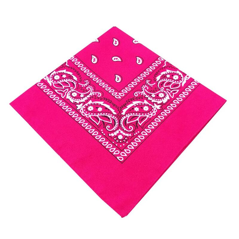 Pink Paisley Bandana écharpe Foulard Foulard Mouchoir Coton Poche Carré