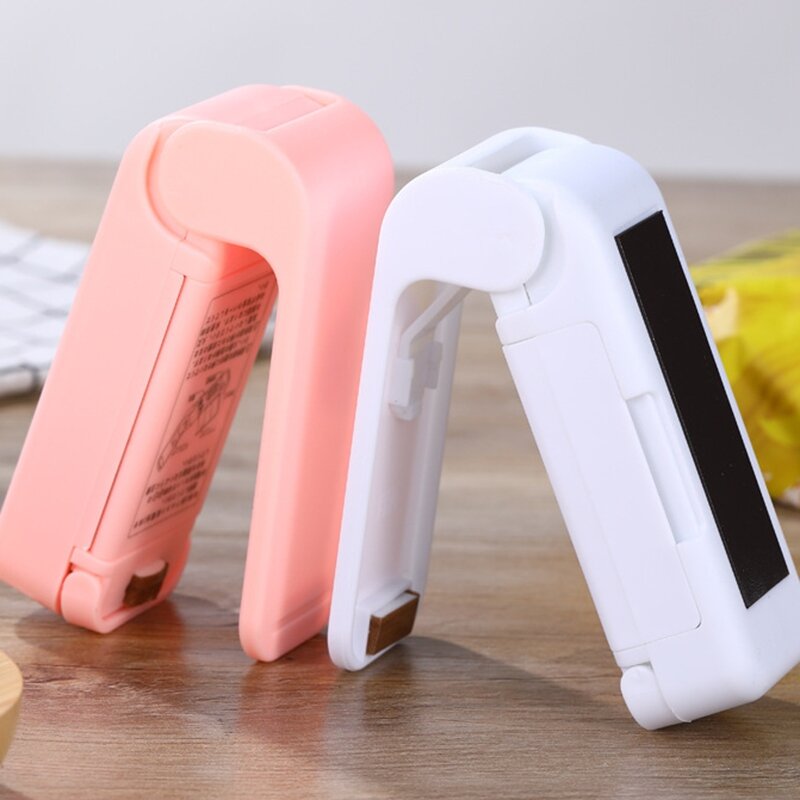 Sealer Plastic Pakket Opbergtas Mini Sluitmachine Handige Sticker En Zegels Voor Voedsel Snack Keuken Accessoires