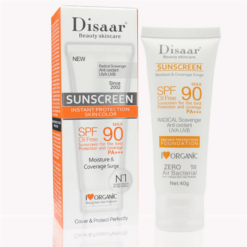 Protector solar para cara y cuerpo, crema blanqueadora de protección UV SPF90 +