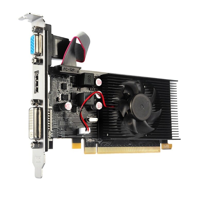Dropship Professional VGA Video Cards for Radeon HD6450 High Definition Graphics Card 1GB GDDR3 64 Bit PCIE 2.0 for Slim