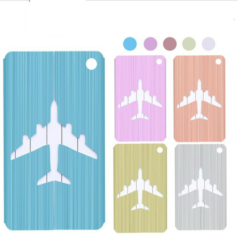 New Fashion Luggage Tags Aluminium Alloy Women Men Travel Luggage Suitcase Name Label Holder Travel Accessories
