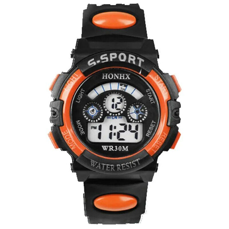 Hot Sale Waterproof Children Watch Boys Girls LED Digital Sports Watches Silicone Rubber watch kids Casual Watch Gift 623