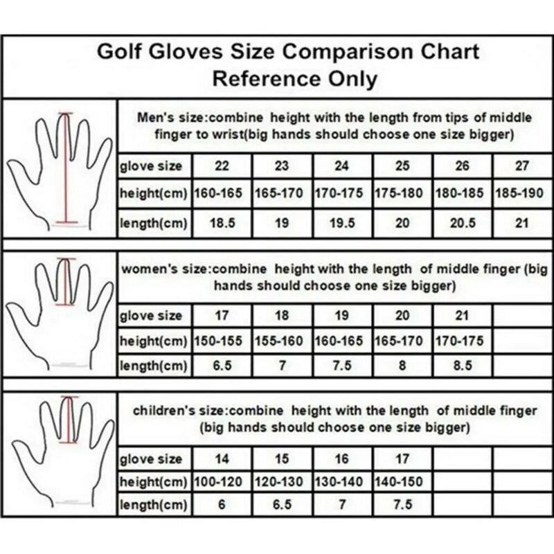 1Pcs Golf Handschoenen Mannen Links Rechterhand Zweet Absorberende Microfiber Doek Zacht Ademend Slijtage Anti-Slip Deeltjes golf Handschoenen