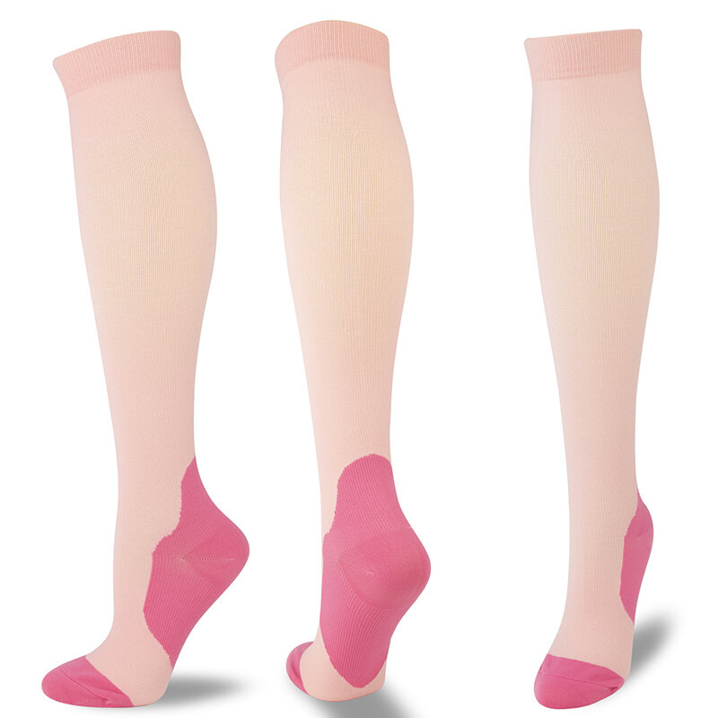 Nova compressão meias joelho alto 20-30 mmhg caber veias varicosas médicas enfermagem circulação sanguínea gravidez edema diabetes