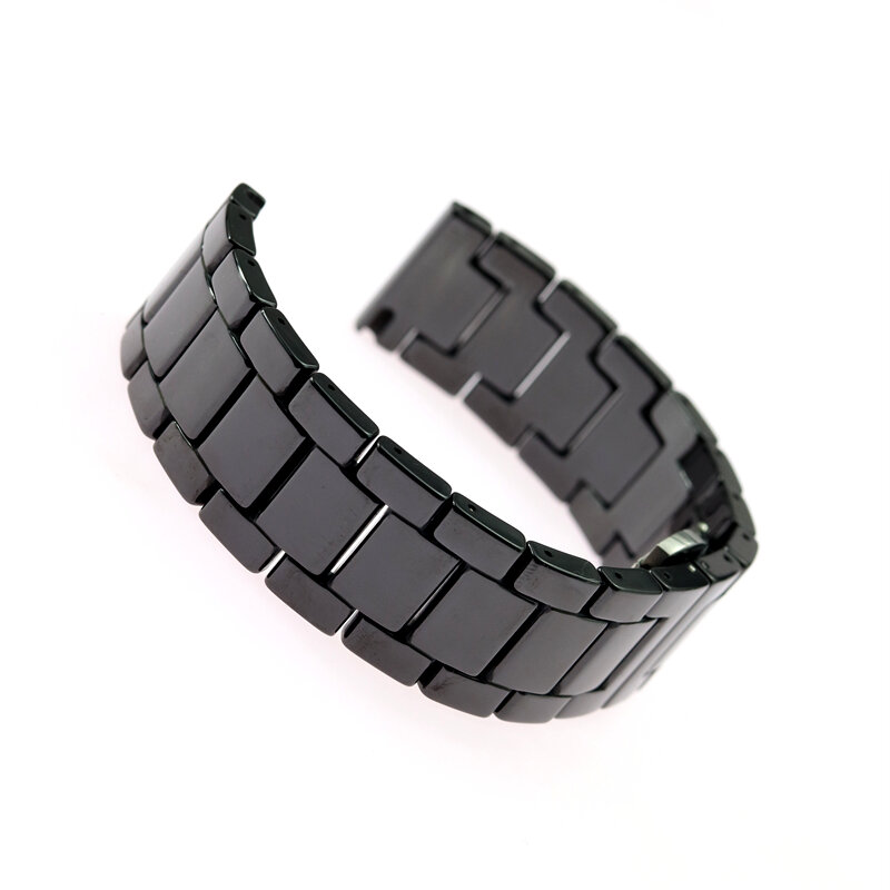 Keramische Band 20 22 Mm Chain Armband Voor Xiaomi Amazfit Samsung Gear S3 S2 Strap Galaxy Horloge 46 42 45 mm Sport Horlogebanden Riem