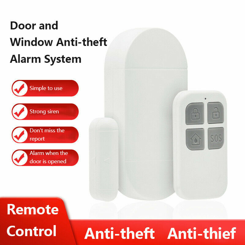 ระบบรักษาความปลอดภัยประตู Magnetic Alarm ไร้สายประตูและหน้าต่างสูง Decibe Alarm Wireless Sensor Home Security