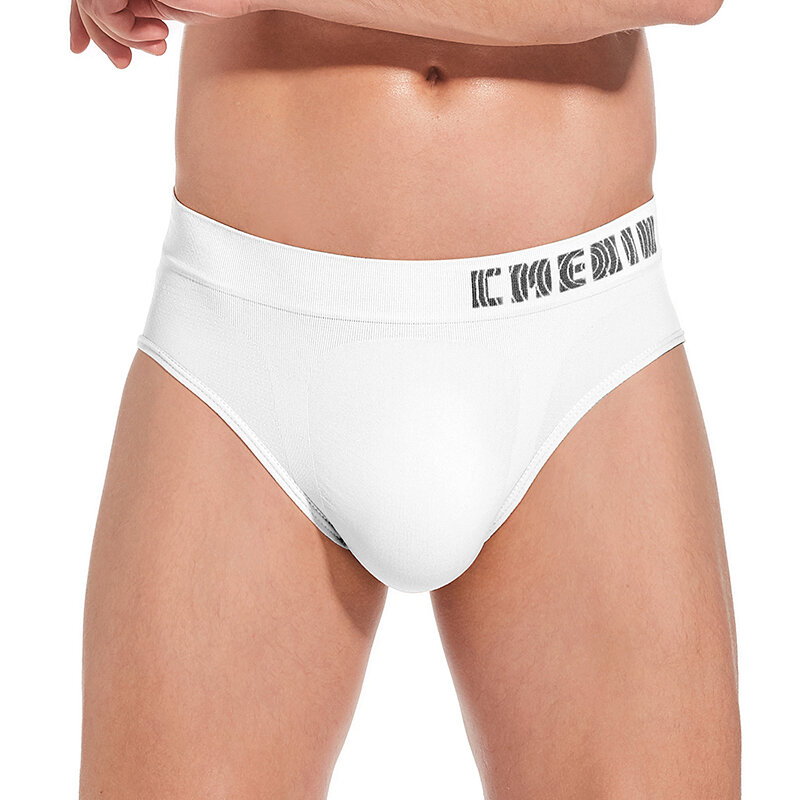 CMENIN 3Pcs Seamless Sexy Mesh Underpants Men Underwear Briefs Pouch Gay Men Cotton Breathable Underwear Modal Underwear Briefs