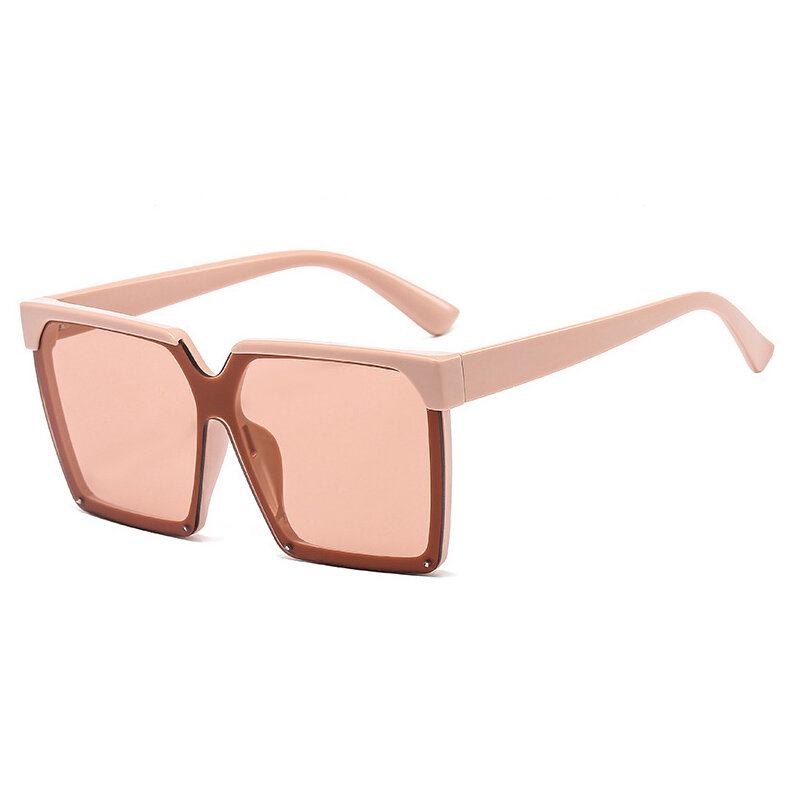 Модные квадратные цельные женские солнцезащитные очки дизайнерские винтажные большие градиентные очки мужские солнцезащитные очки с гвоз...